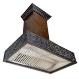 ZLINE 42 in. Wooden Wall Mount Range Hood in Antigua and Walnut - Includes Remote Motor