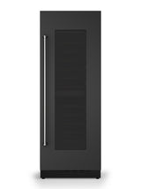 30"W. Integrated Wine Cellar Door Panel - Cast Black Right Hinge