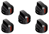 FGR304BBB21 30" All Gas Freestanding Range in Black with Black Knob Kit Set