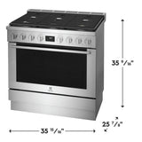 36" Dual-Fuel Freestanding Range