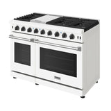 48 Inch Professional Liquid Propane Range In White