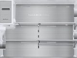 23 cu. ft. Counter Depth 4-Door French Door Refrigerator with Polygon Handles in Stainless Steel