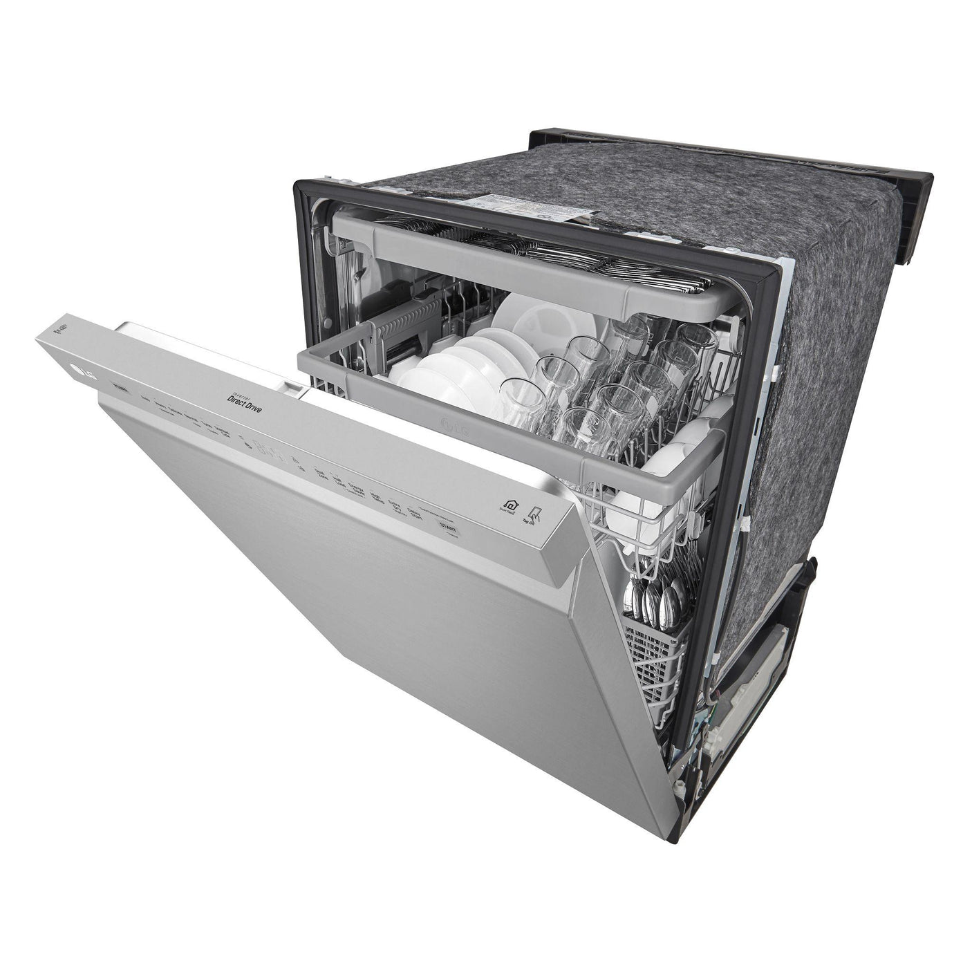 24-inch Wide QuadWash™ Front Control Dishwasher - Stainless Steel