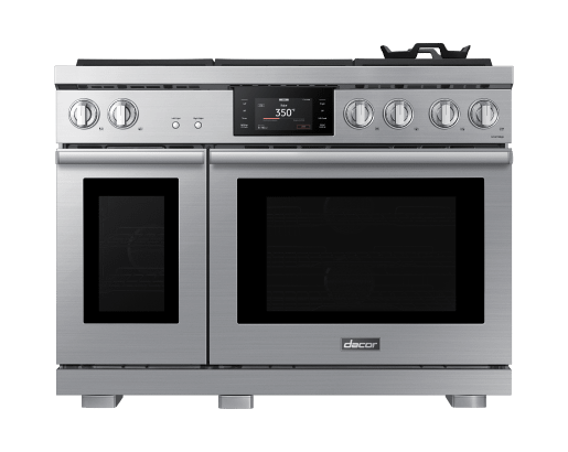 48" Gas Range, Silver Stainless, Natural Gas/Liquid Propane