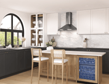 Savona Wall, 90cm, Black SS, LED, 600 CFM w/ACT