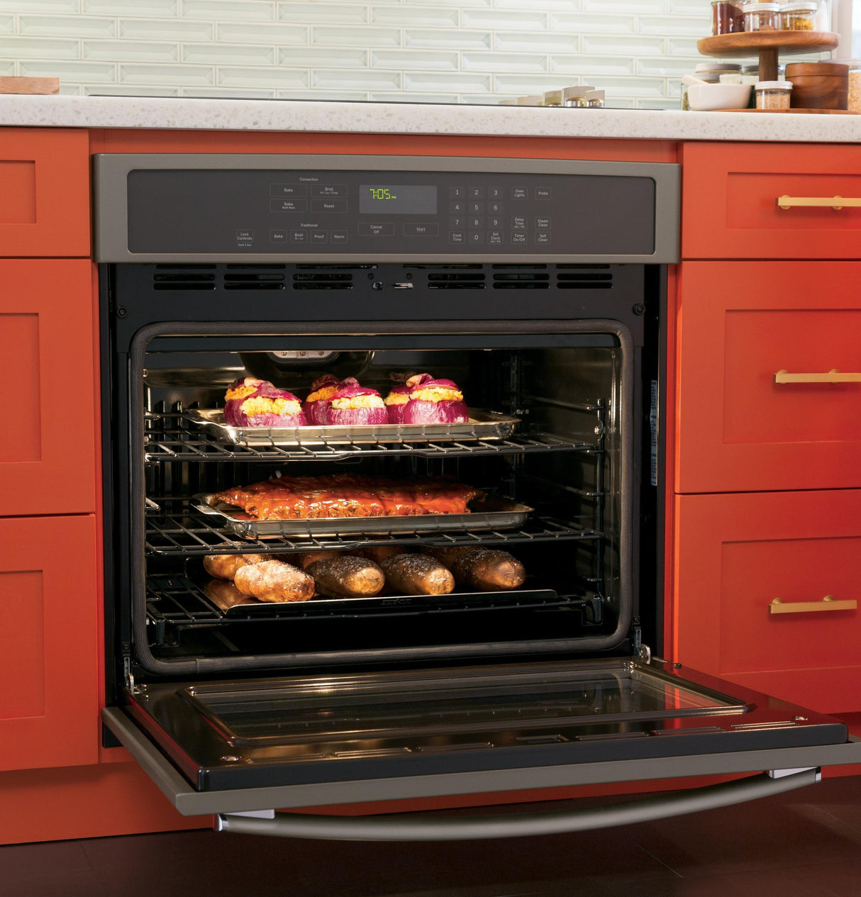 GE Profile™ Series 30" Built-In Single Convection Wall Oven