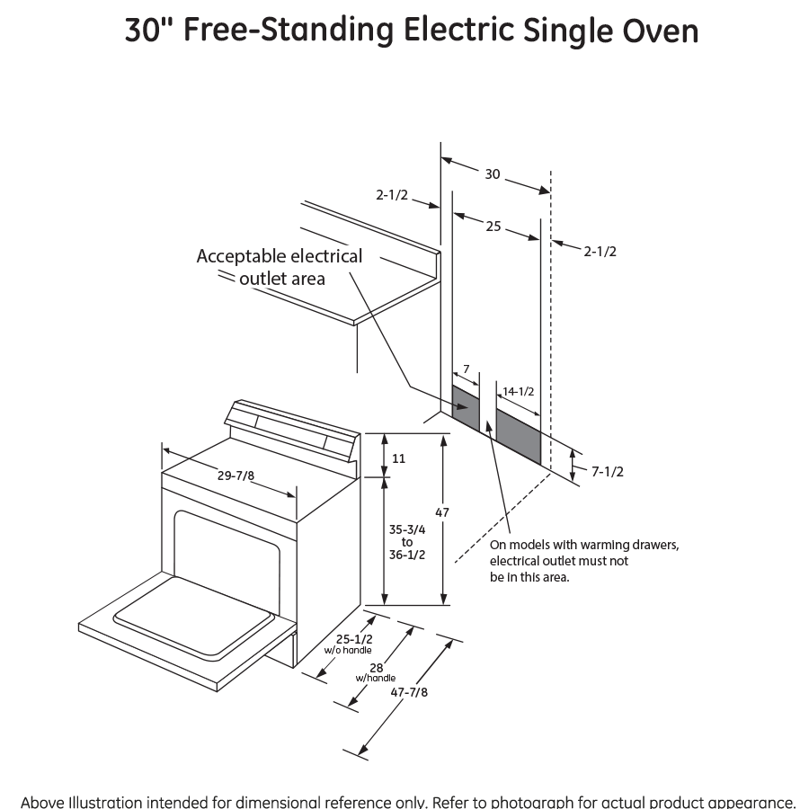 GE Profile™ 30" Smart Free-Standing Electric Convection Range