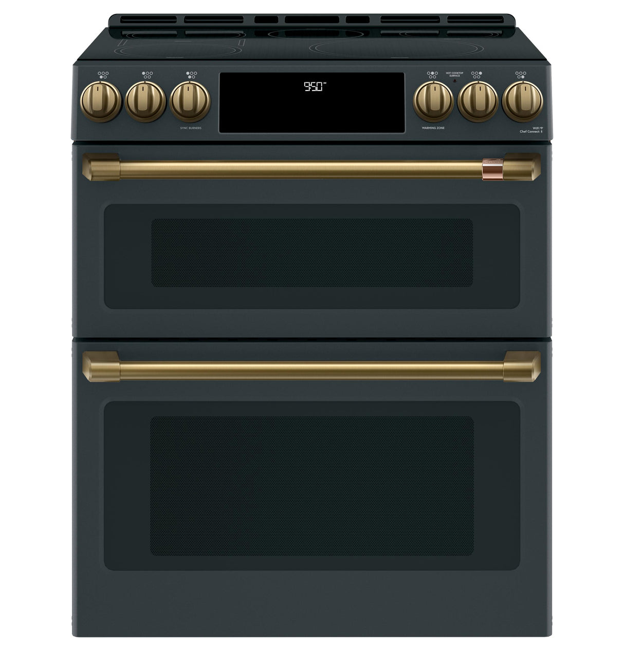 Café™ 30" Smart Slide-In, Front-Control, Induction and Convection Double-Oven Range