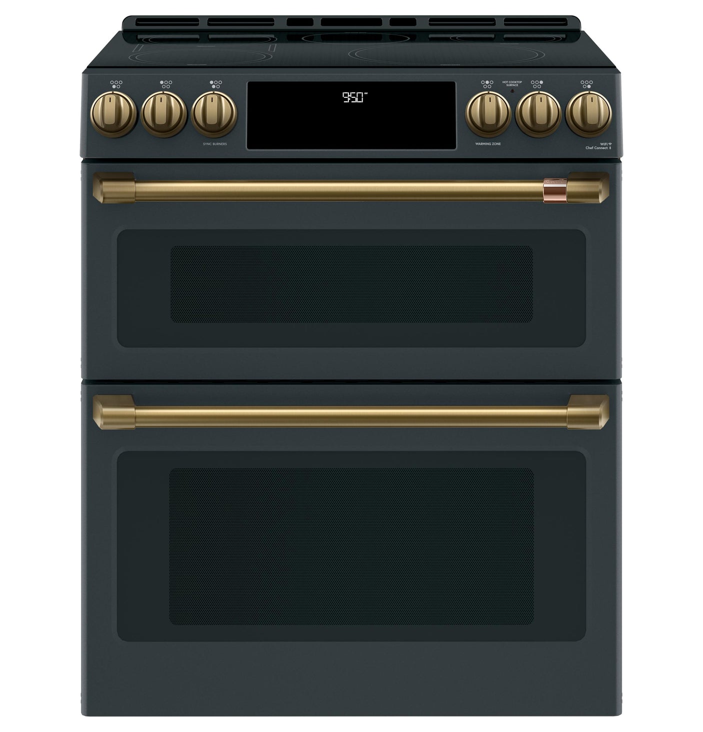 Café™ 30" Smart Slide-In, Front-Control, Induction and Convection Double-Oven Range