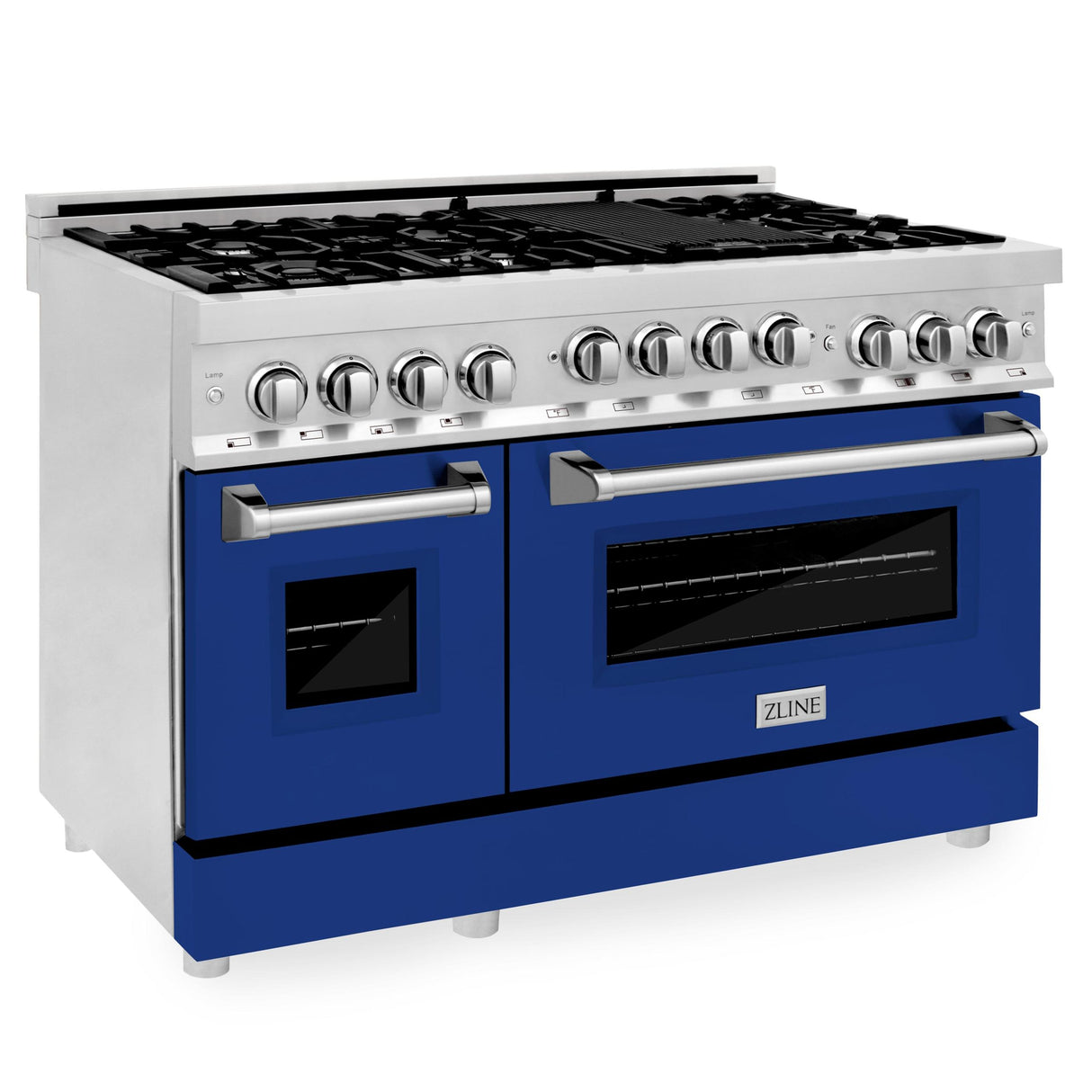 ZLINE 48" 6.0 cu. ft. Range with Gas Stove and Gas Oven in Stainless Steel (RG48) [Color: Blue Matte]
