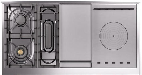 Nostalgie II 48 Inch Dual Fuel Natural Gas Freestanding Range in RAL Custom Color with Copper Trim