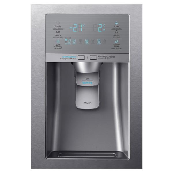 36" Wide, 23 cu. ft. Counter-Depth French Door Refrigerator with Sparkling Water Dispenser (Stainless Steel)