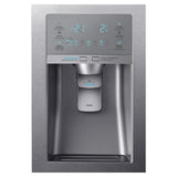 36" Wide, 23 cu. ft. Counter-Depth French Door Refrigerator with Sparkling Water Dispenser (Stainless Steel)