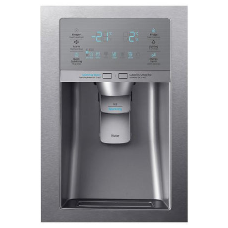 36" Wide, 23 cu. ft. Counter-Depth French Door Refrigerator with Sparkling Water Dispenser (Stainless Steel)