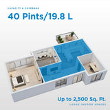 Danby 40Pint Dehumidifier in White