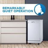 Danby 18" Wide Portable Dishwasher in White
