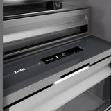 ZLINE 18 in. 8.6 cu. ft. Panel Ready Right Hinge Column Freezer with Graphite Gray Interior (RBCFVR-18)