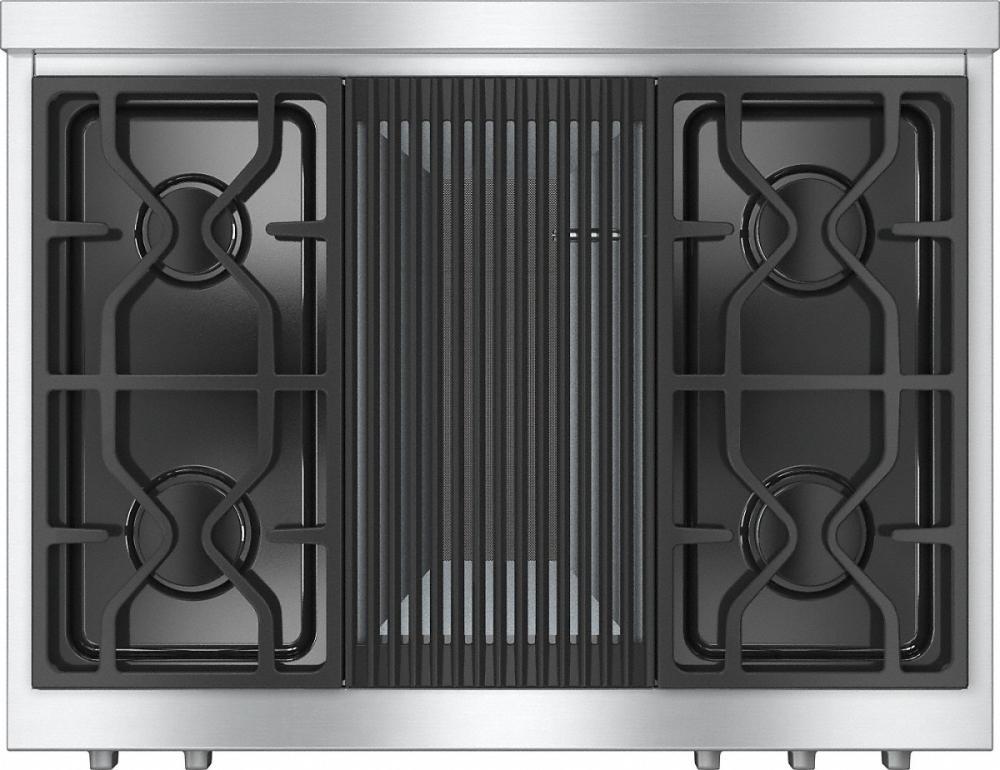 KMR 1135 G RangeTop with 4 burners and grill for versatility and performance