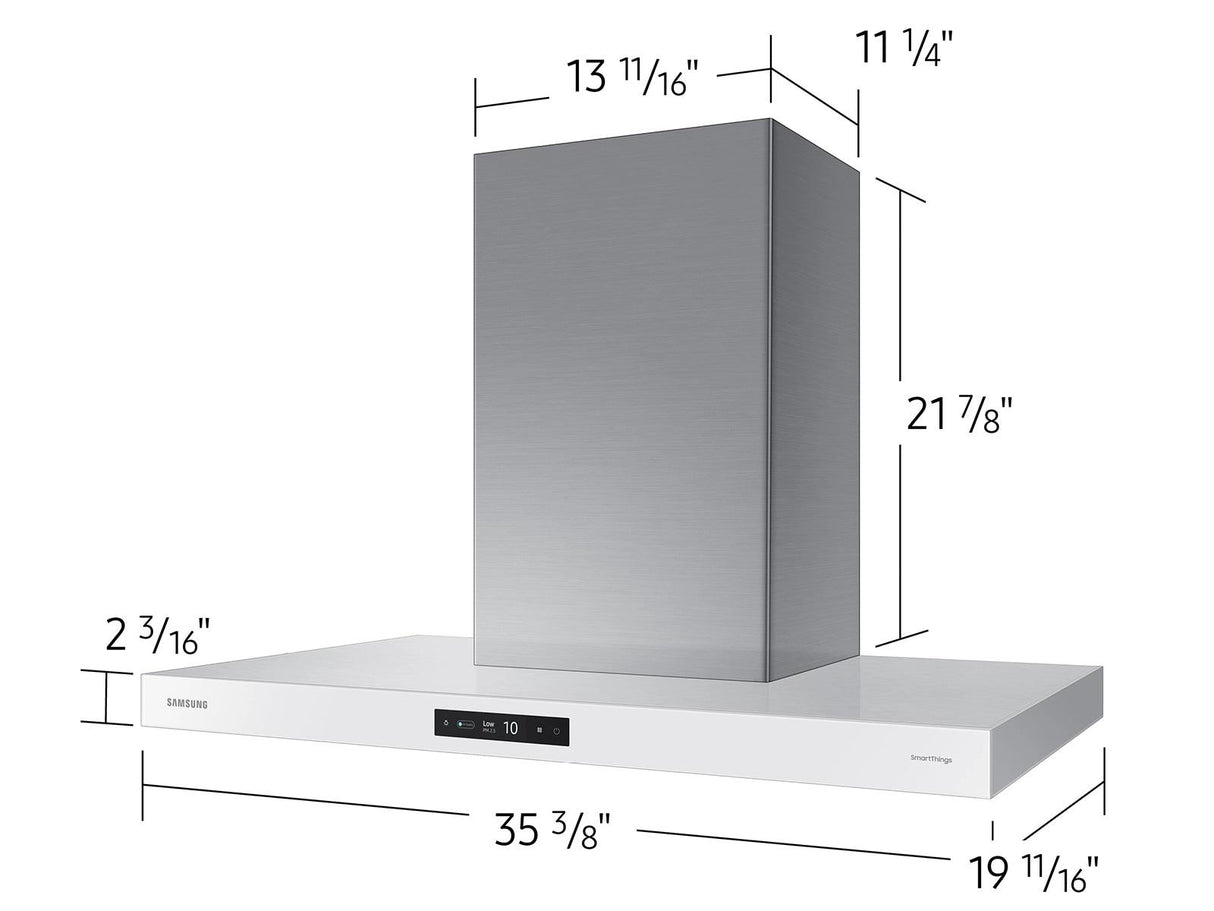 Bespoke Hood Triple Air Sensor  Low Noise  36" Width