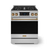 30 Inch Professional Lp Range With Tilt Panel Touch Control In Stainless Steel/bronze  Gordon Ramsay Series