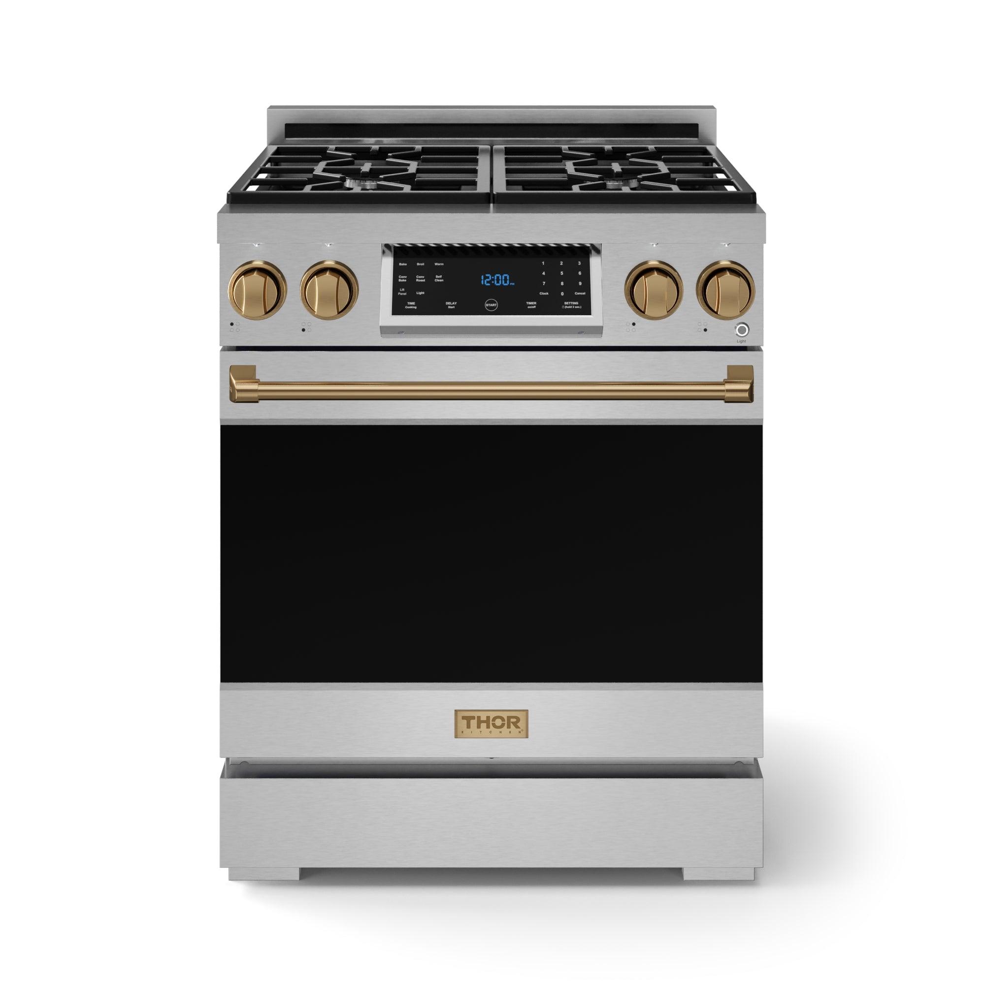30 Inch Professional Lp Range With Tilt Panel Touch Control In Stainless Steel/bronze  Gordon Ramsay Series