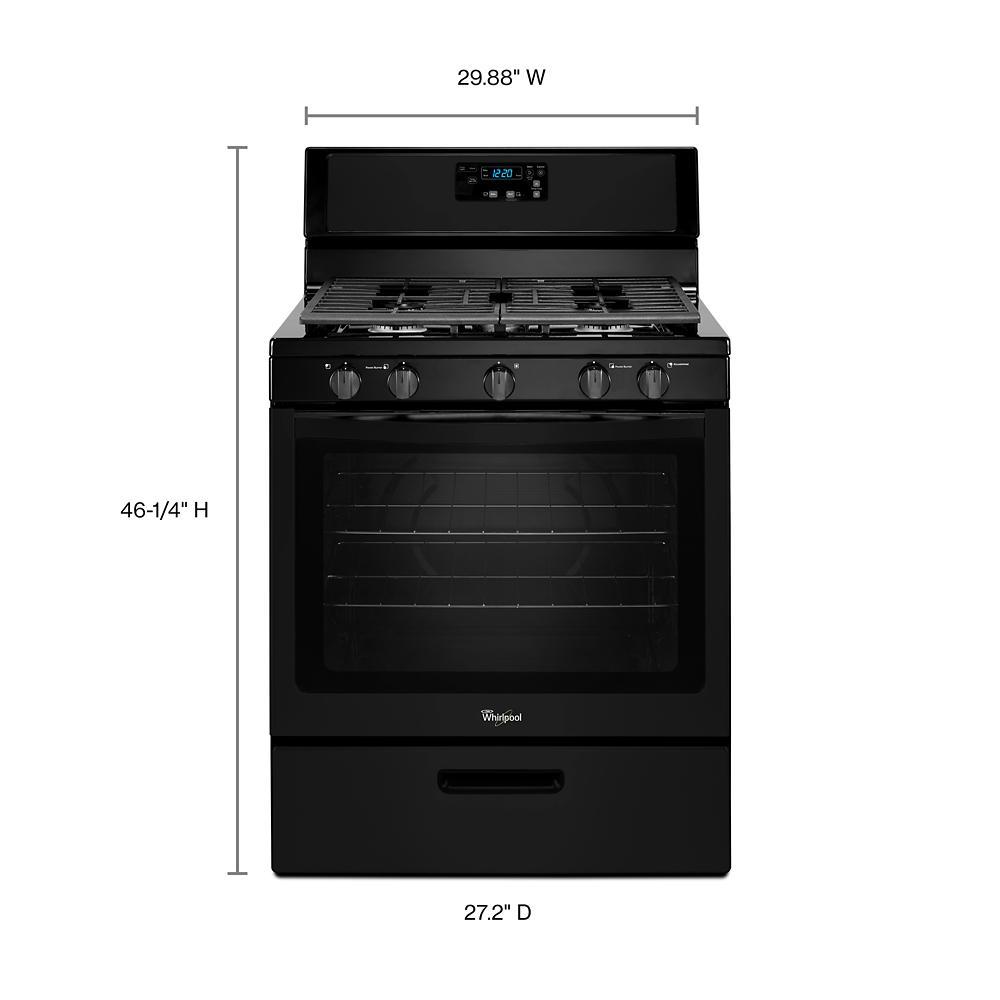 Whirlpool® 5.1 Cu. Ft. Freestanding 5-Burner Gas Stove