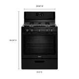 Whirlpool® 5.1 Cu. Ft. Freestanding 5-Burner Gas Stove