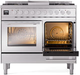 Professional Plus II 40 Inch Dual Fuel Liquid Propane Freestanding Range in Stainless Steel with Trim