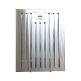 Stainless Steel, Low Resistance Pro Baffle Filter. Dishwasher safe cleaning. Standard on models XOI33, XOI45, XOT and XOT18. Can be used on models XOJ, XOM, XOP, XOQ, XOS, XOV as an optional upgrade.