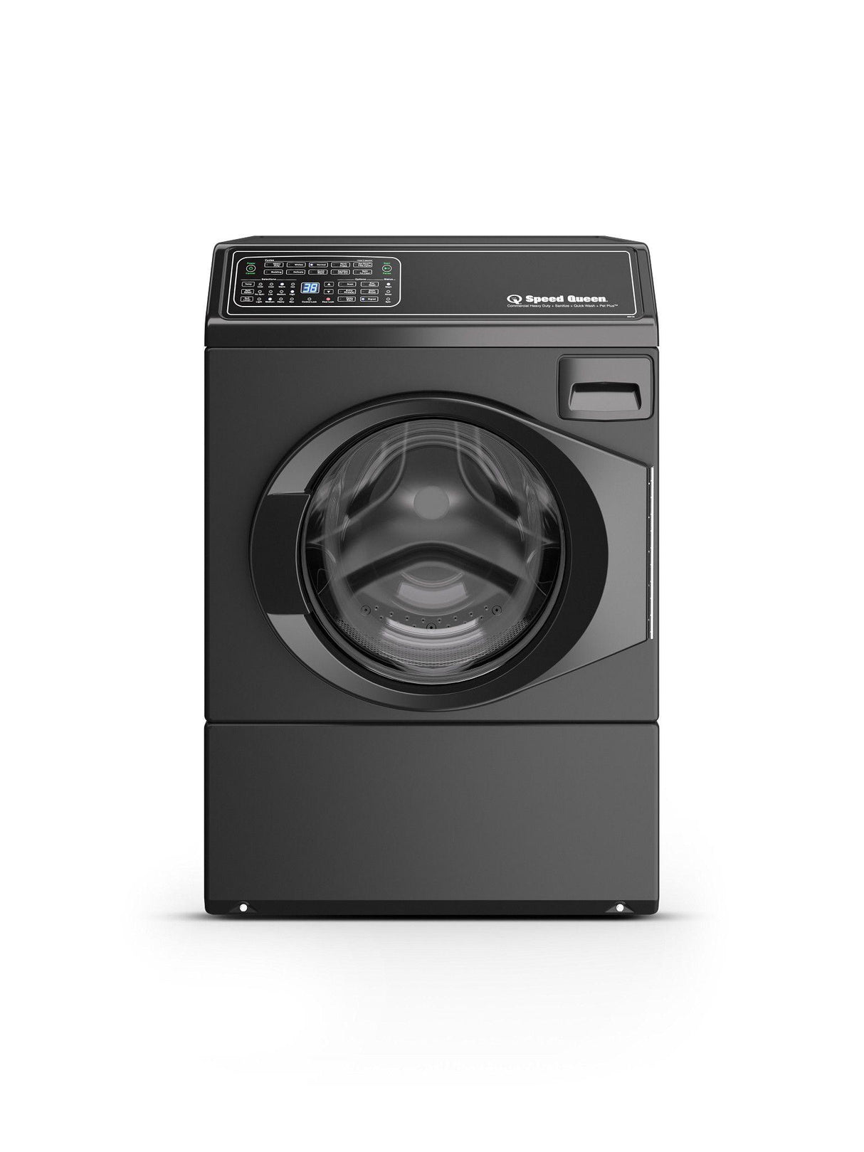 Matte Black Front Load Washer w/ Right Hinge