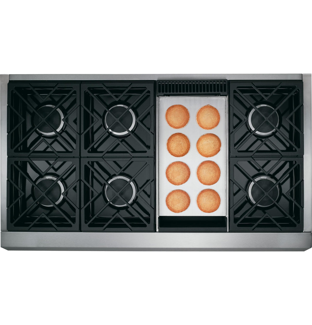 GE Cafe™ Series 48" Dual-Fuel Professional Range with 6 Burners and Griddle (Natural Gas)