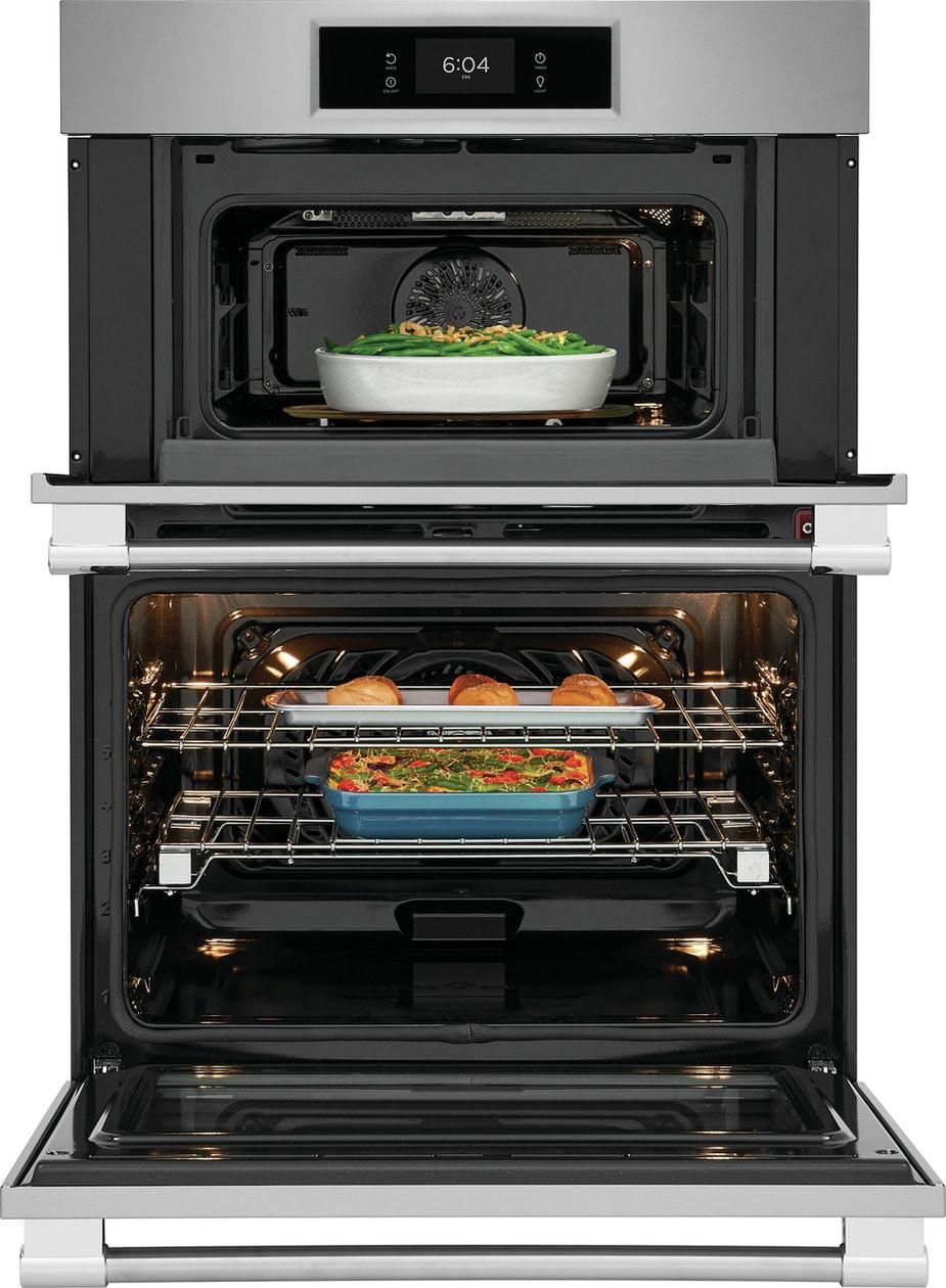 30" Electric Wall Oven and Microwave Combination with Total Convection