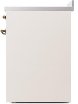 Nostalgie II 30 Inch Electric Freestanding Range in Antique White with Bronze Trim