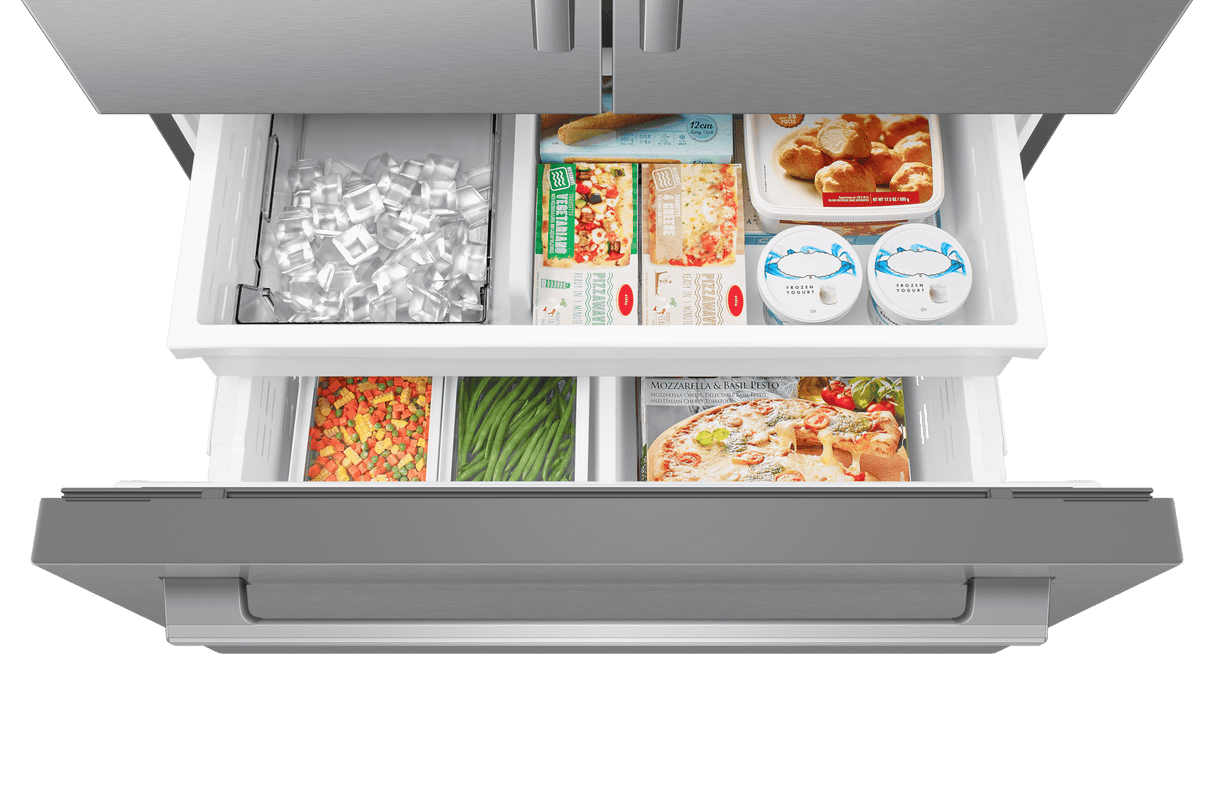 Bespoke AI 3-Door French Door Zero Clearance Fit  Dual Auto Ice Maker  24 cu. ft.