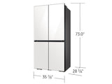 Bespoke Counter Depth 4-Door Flex™ Refrigerator (23 cu. ft.) in White Glass (2021)