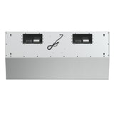 Forno Palazzo 48-Inch Wall Mounted Range Hood, Stainless Steel, Heavy Duty Baffle Filters, Remote Control