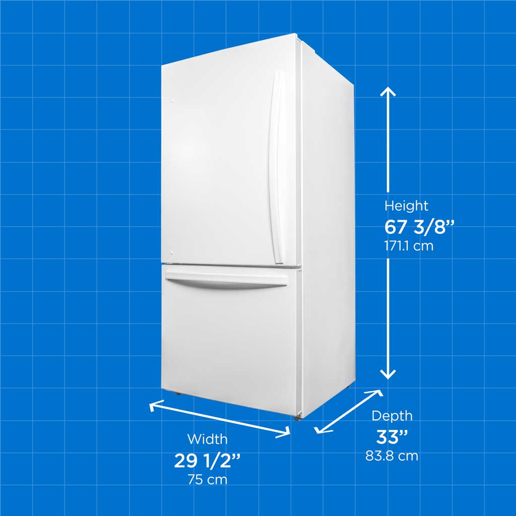 Danby Designer 18.7 cu. ft. Apartment Fridge Bottom Mount in White