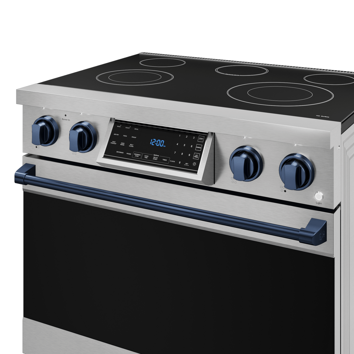 36 Inch Professional Electric Range With Tilt Panel Touch Control In Stainless Steel/navy Blue  Gordon Ramsay Series