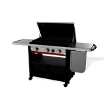 Slate® 30" Rust-Resistant Griddle with Extendable Side Table (Liquid Propane) - Black