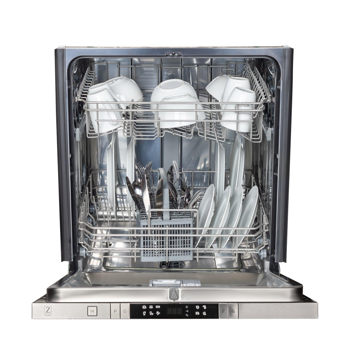 ZLINE 24 in. Top Control Dishwasher with Stainless Steel Tub and Traditional Style Handle, 52dBa (DW-24) [Color: Blue Gloss]