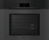 DGC 7880X Obsidian Black matte - 30" Handleless Combi-Steam Oven XXL for steam cooking, baking, roasting with roast probe + menu cooking.