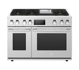 48-inch Gas Pro Range with 6 Burners and Griddle