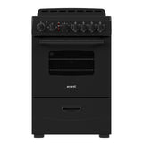 Avanti 24-Inch Freestanding Electric Range with Ceramic Glass Cooktop, in Black (CERU240P1B)