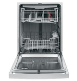GE® Front Control with Stainless Interior Door Dishwasher with Sanitize Cycle & Dry Boost