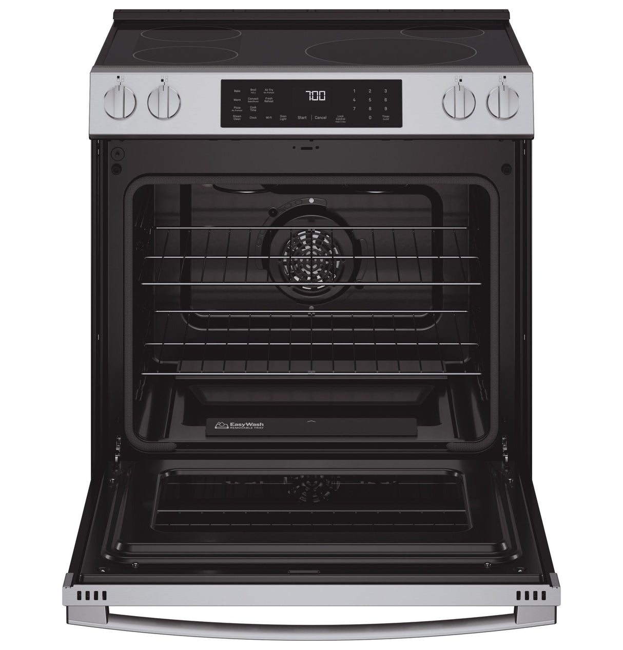 GE Profile™ ENERGY STAR® 30" Smart Slide-In Induction and Convection Range with No Preheat Air Fry and EasyWash™ Oven Tray