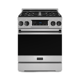 30 Inch Professional Gas Range With Tilt Panel Touch Control In Stainless Steel/black  Gordon Ramsay Serie
