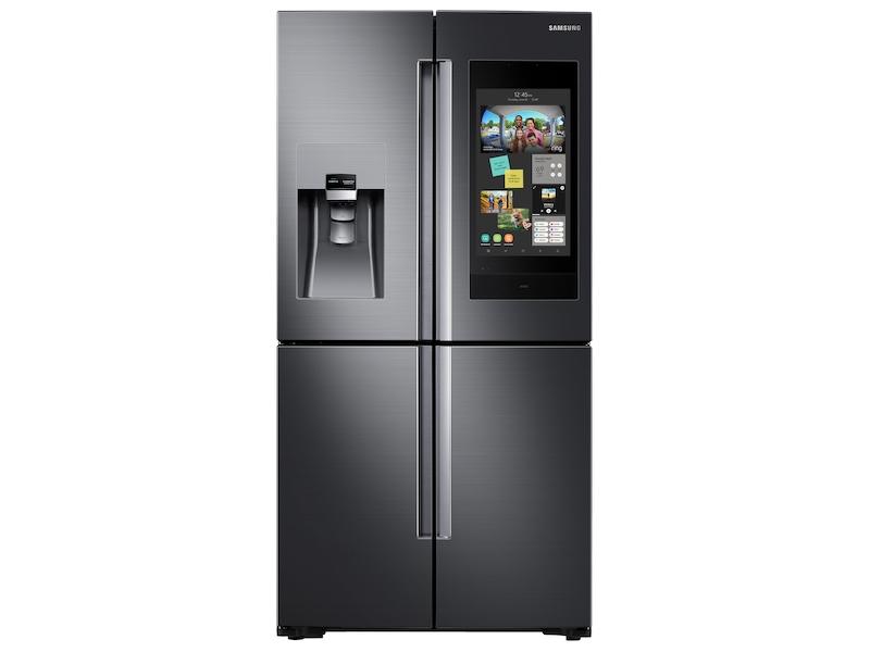 22 cu. ft. Family Hub™ Counter Depth 4-Door Flex™ Refrigerator in Black Stainless Steel