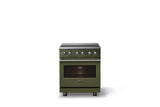 30"W. Induction Range (Finish: Martini, Trim: Polished Chrome)