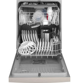 GE® ENERGY STAR® Front Control with Plastic Interior Dishwasher with Sanitize Cycle & Dry Boost