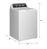 GE® 4.3 cu. ft. Capacity Washer with Stainless Steel Basket,5-yr Limited Warranty